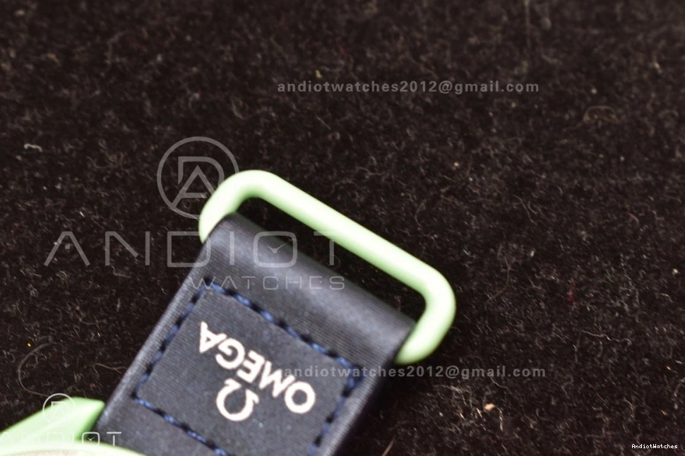 WeatherProof Earth Moonwatch x Swatch on Quartz to Omega Nylon Mission 1181 Strap Bioceramic 1002